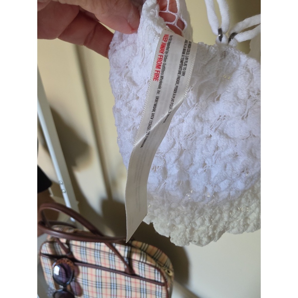 FREE PEOPLE Adella White Bralette Bra SIZE M/L - Picture 13 of 14